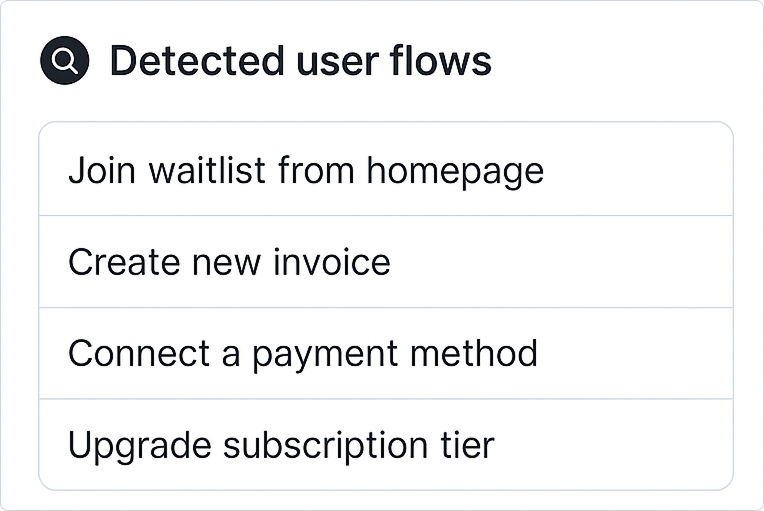 Detected cases UI