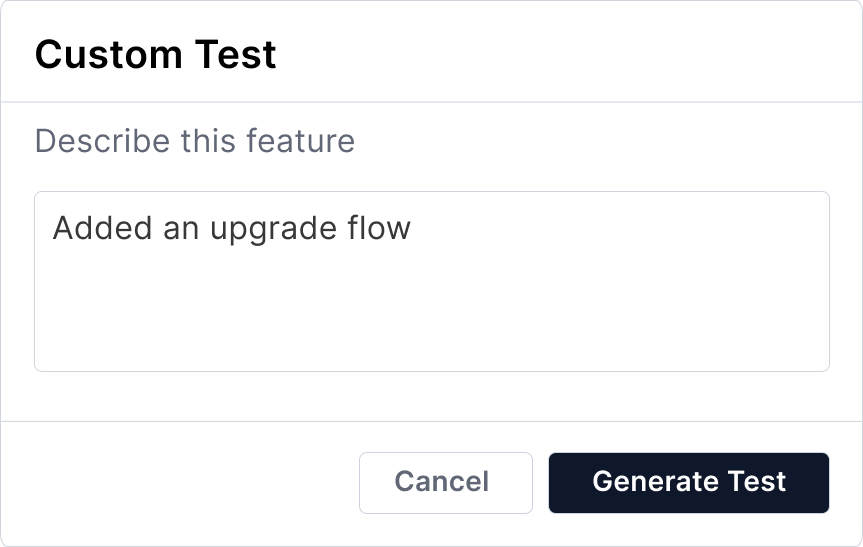 Custom prompt UI